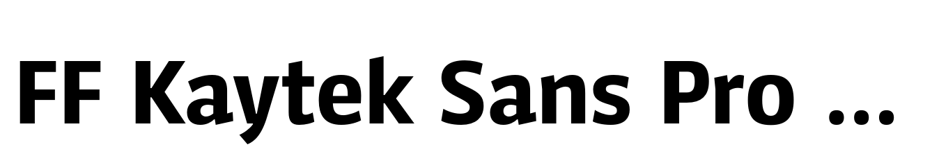 FF Kaytek Sans Pro Bold
